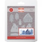 First Edition Die Set Christmas Build A Scene Log Cabin | Set of 6