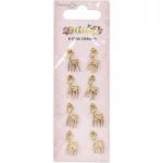Dovecraft Premium Folkland Stag Charms in Gold | Pack of 8