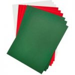 Simply Made Crafts Traditional Christmas Coloured Cardstock | 9 Sheets