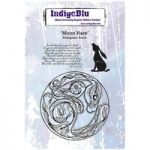 IndigoBlu A6 Red Rubber Stamp Moon Hare