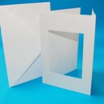 Craft UK C5 300gsm Card Blanks & Envelopes 3 Fold Rectangle Aperture White | 10 pack