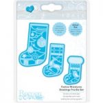 Tonic Studios Rococo Christmas Die Set Festive Miniatures Stockings Trio | Set of 6