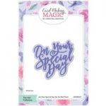Card Making Magic Die Set On Your Special Day Sentiment 6in x 6in Collection by Christina Griffiths