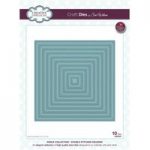 Sue Wilson Die Set Double Stitched Squares Set of 10 | Noble Collection