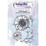 IndigoBlu A6 Red Rubber Stamp Wild Poppy by Kay Halliwell-Sutton