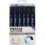 Hunkydory Prism Craft Marker Pen Set 4 Blues | Set of 6