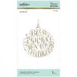 Spellbinders Hot Foil Plate Calligraphy Alphabet Ornament | Holiday Collection