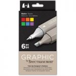 Spectrum Noir Graphic Marker Pen Set Basics | Set of 6