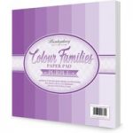 Hunkydory Paper Pad Colour Families in Purple | 48 Sheets