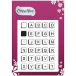 Creative A6 Stamp Set Scrabble Letter Tiles Set of 30 | Focal Words Collection