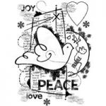 Woodware Polymer Stamp Clear Singles World Peace